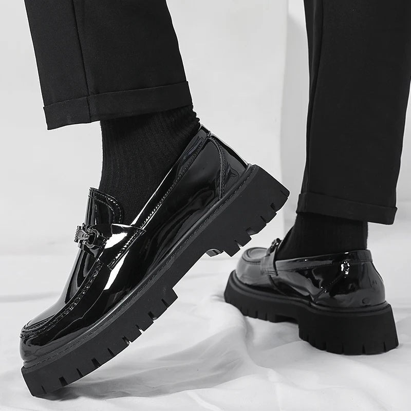 Mason | Men's Leather Loafers Business Dress Shoes Platform Sole