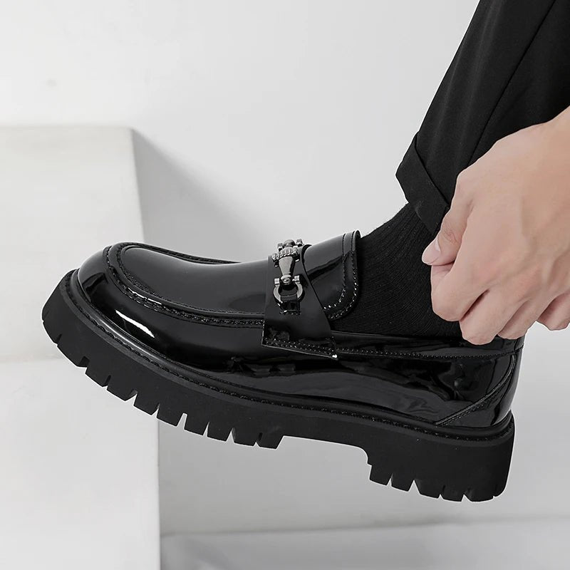 Mason | Men's Leather Loafers Business Dress Shoes Platform Sole