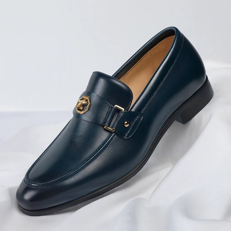 Nathan | Men's Leather Loafers Slip-On Italian Dress Shoes