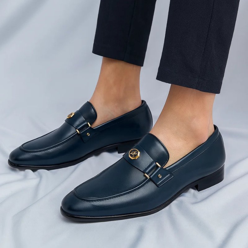 Nathan | Men's Leather Loafers Slip-On Italian Dress Shoes