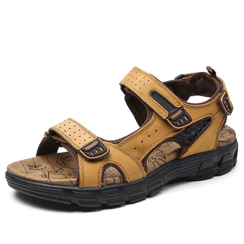 William | Men's Orthopedic Comfortable Sandals Velcro Leather Open-Toe