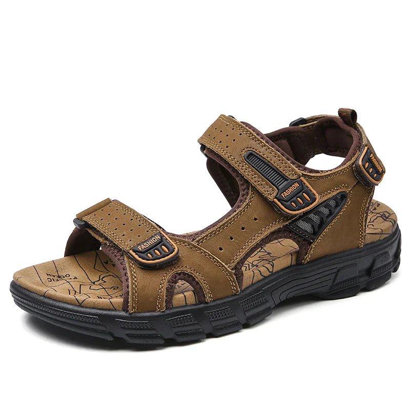 William | Men's Orthopedic Comfortable Sandals Velcro Leather Open-Toe