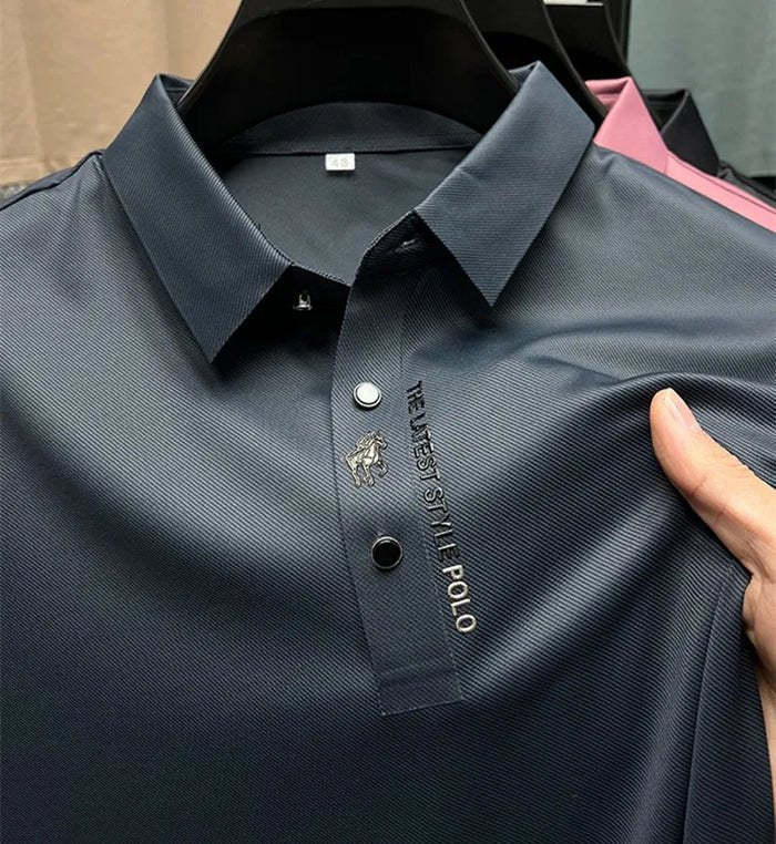 Owen | Men's Polo Shirt Wrinkle-Free Stretch Cotton Short Sleeve