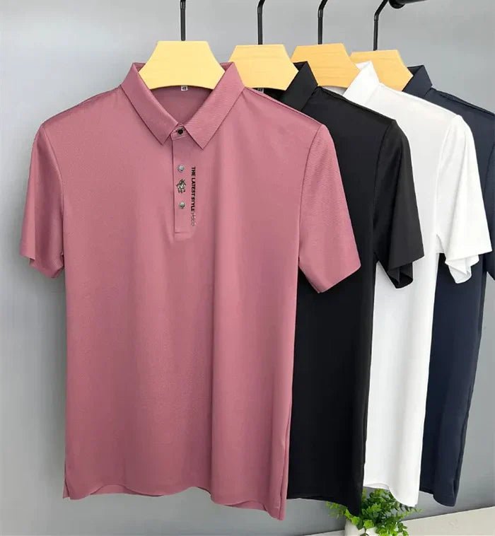 Owen | Men's Polo Shirt Wrinkle-Free Stretch Cotton Short Sleeve