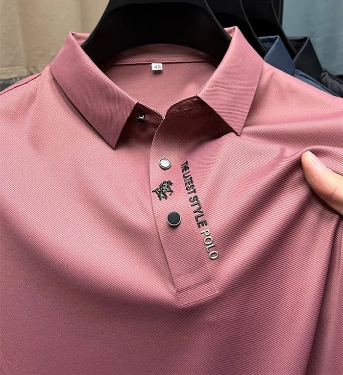 Owen | Men's Polo Shirt Wrinkle-Free Stretch Cotton Short Sleeve