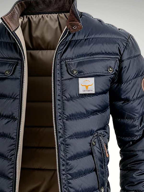 Sebastian | Men's Quilted Bomber Jacket Stand Collar Lightweight
