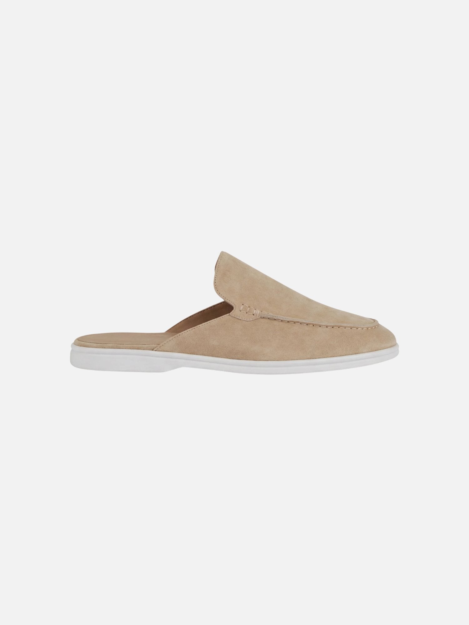 Elijah | Men's Slip-On Mules Open Heel Stitched Detail Casual