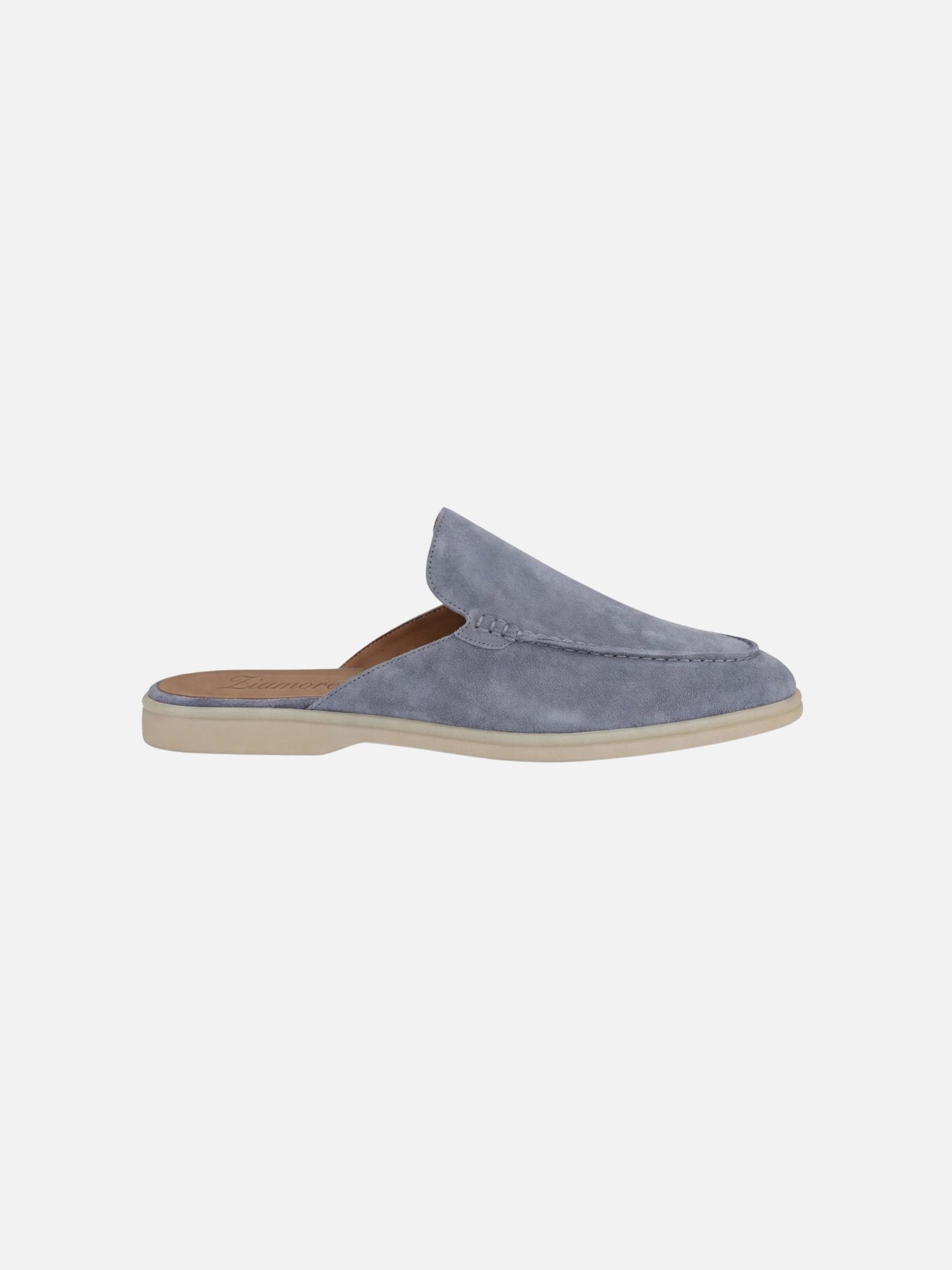 Elijah | Men's Slip-On Mules Open Heel Stitched Detail Casual