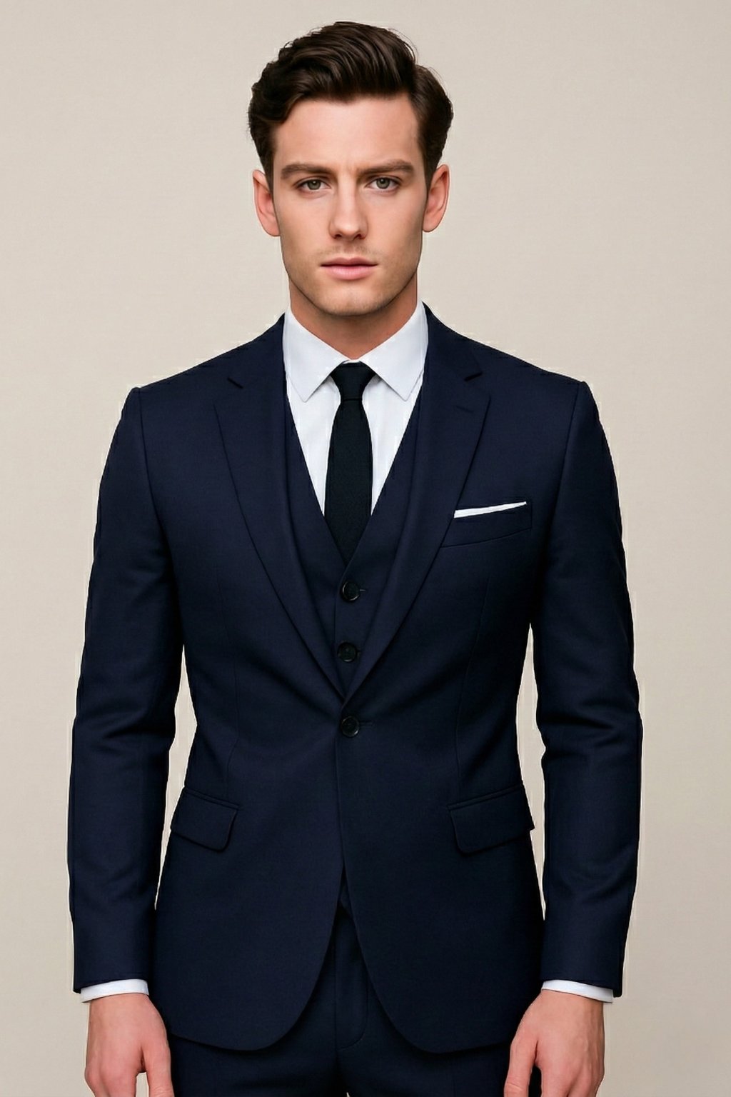 Caleb | Men's Three-Piece Slim-Fit Formal Suit