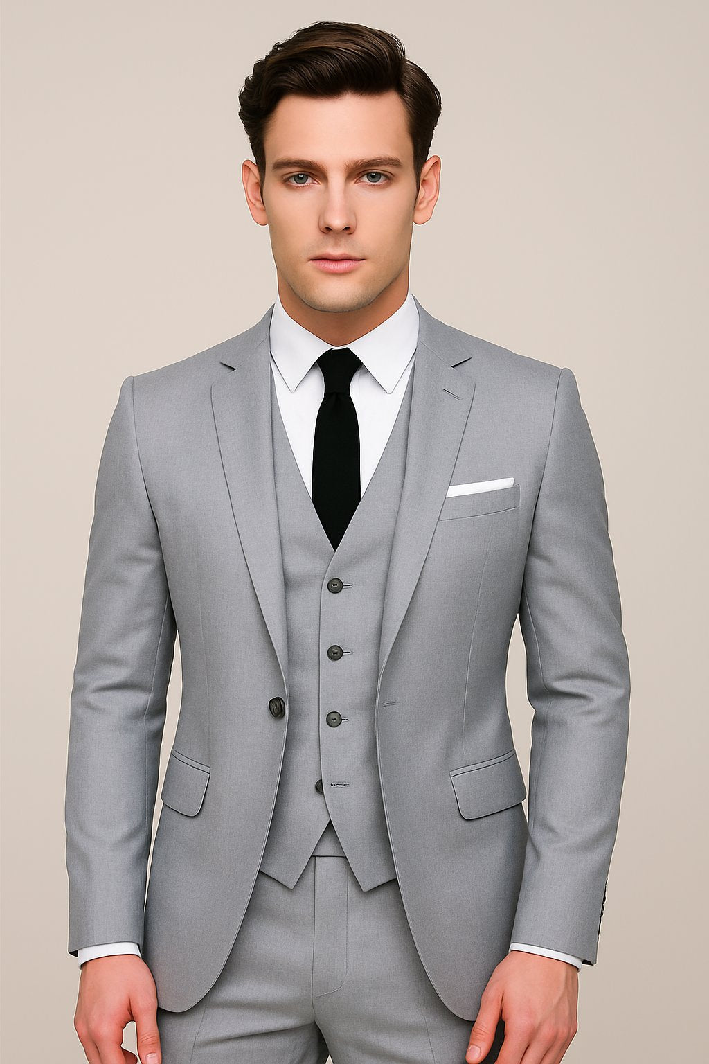 Caleb | Men's Three-Piece Slim-Fit Formal Suit