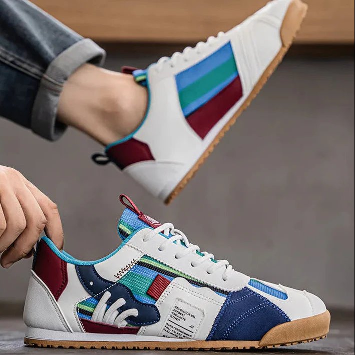 Daniel | Men's Trail Sneakers Layered Suede Mesh Athletic