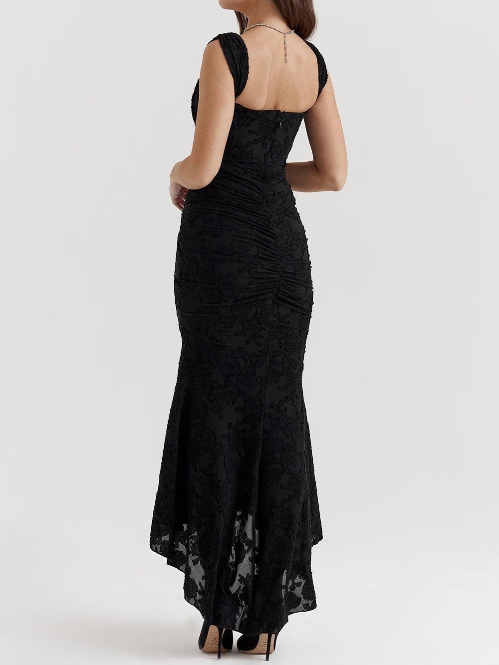 Isabella | Mother of the Bride Dress Corset Jacquard Lace Mermaid Midi