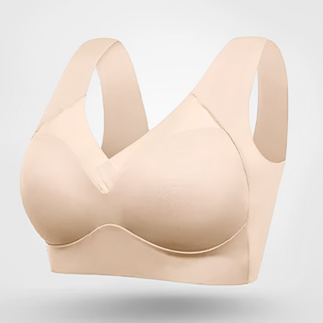Sophia | Plus Size Wireless Bra V-Neck Molded Cup Pull-On Design
