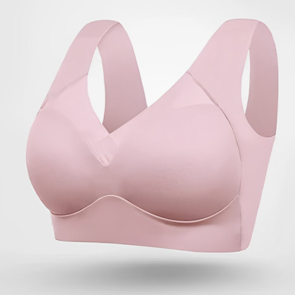 Sophia | Plus Size Wireless Bra V-Neck Molded Cup Pull-On Design