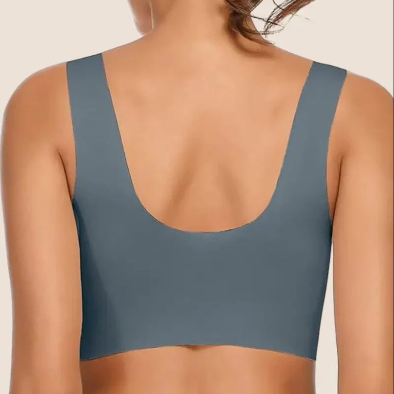 Sophia | Plus Size Wireless Bra V-Neck Molded Cup Pull-On Design