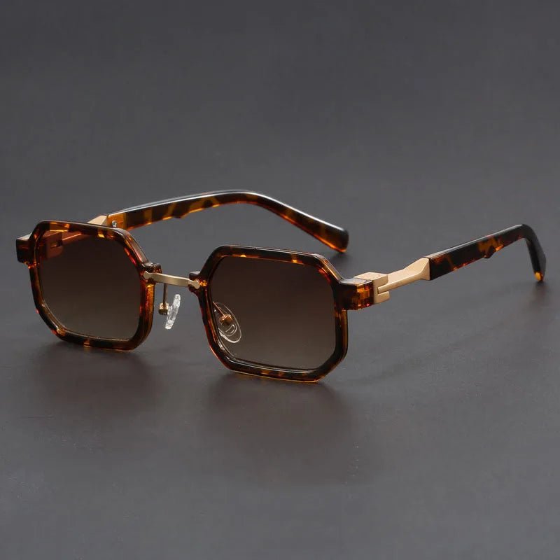 Evelyn | Sunglasses Octagon Matte Finish Acetate UV Protection
