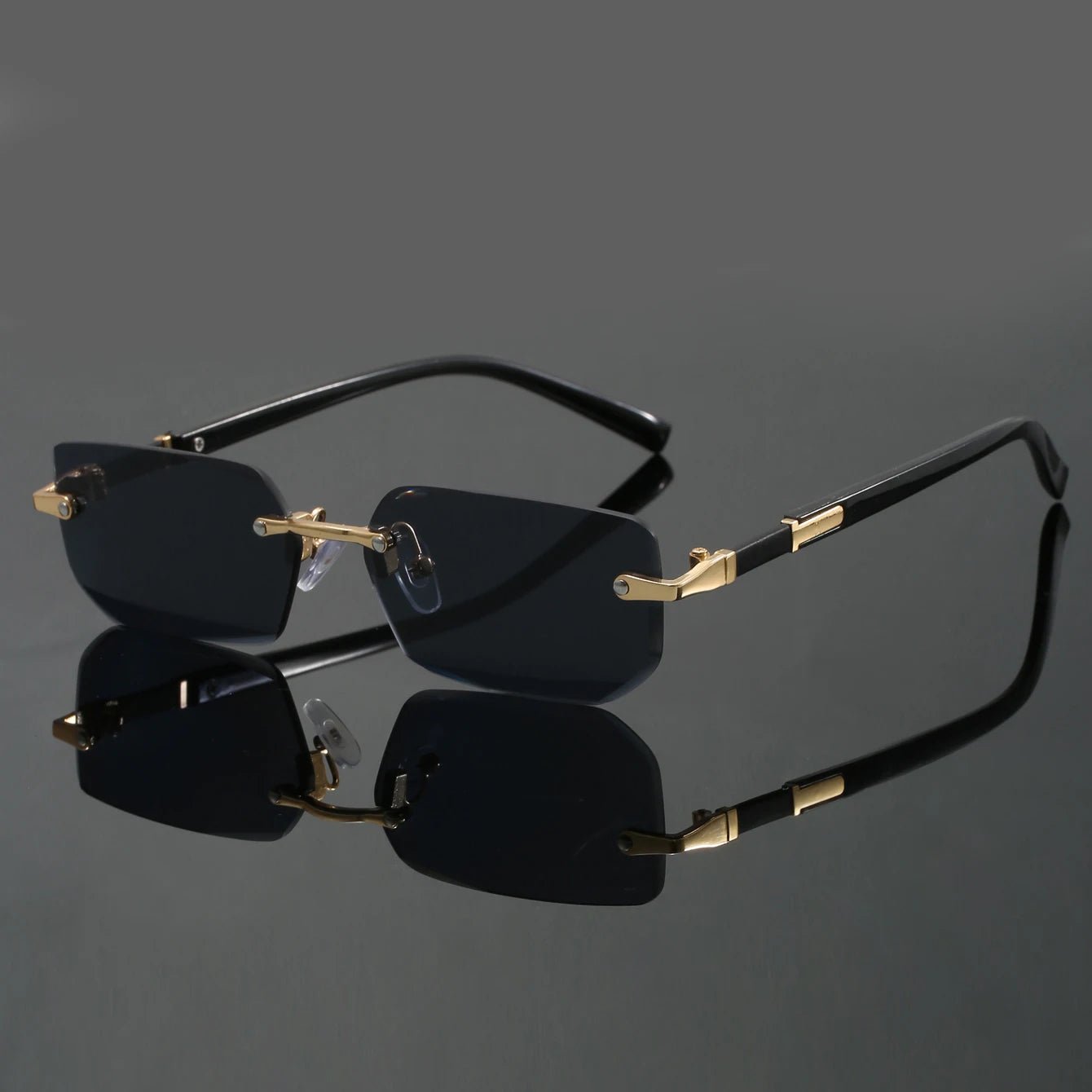Alexander | Sunglasses Rimless Cut Edge UV400 Protection Lightweight