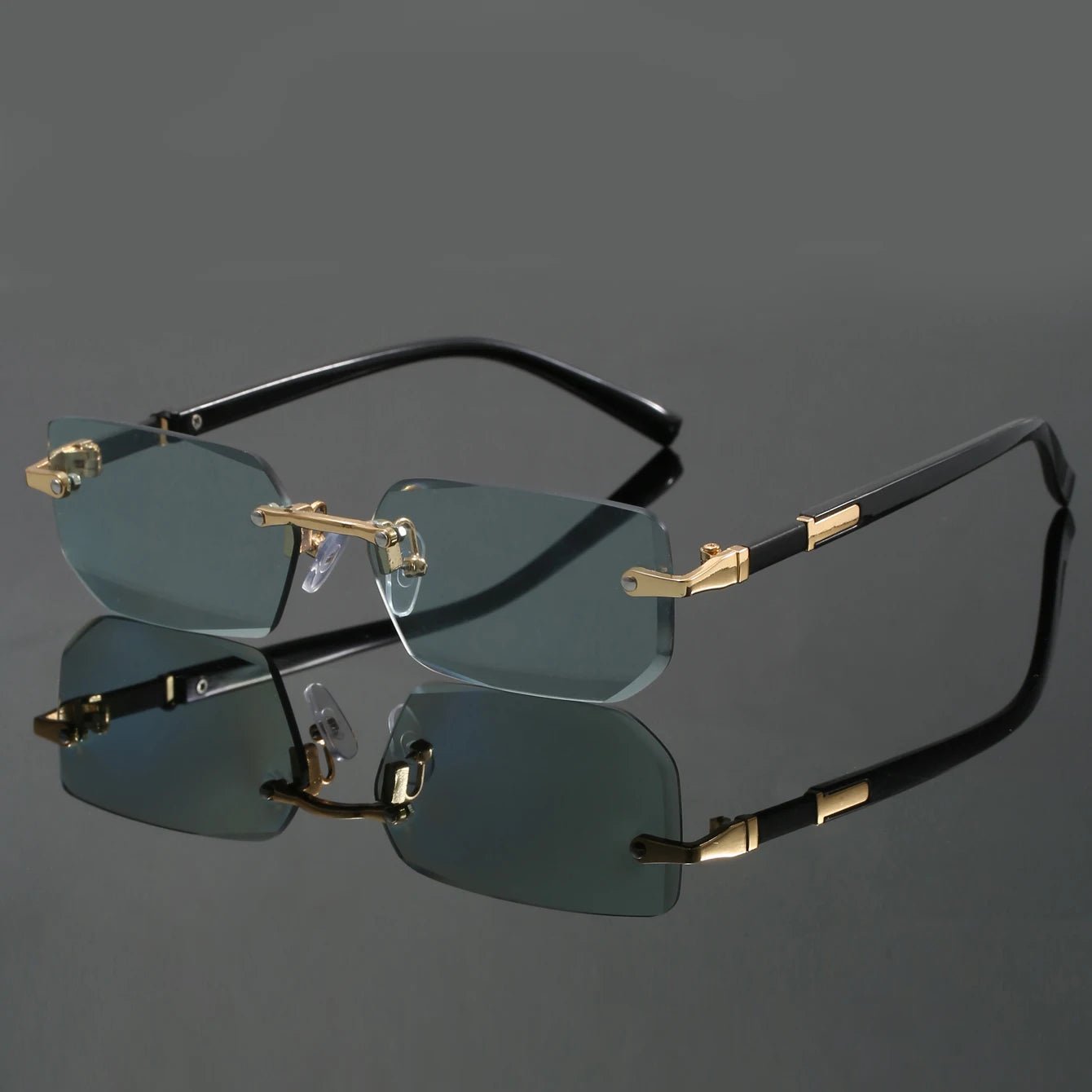 Alexander | Sunglasses Rimless Cut Edge UV400 Protection Lightweight
