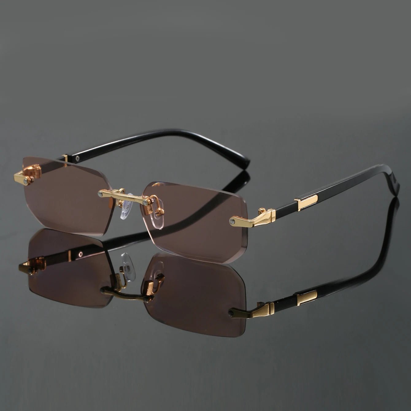 Alexander | Sunglasses Rimless Cut Edge UV400 Protection Lightweight