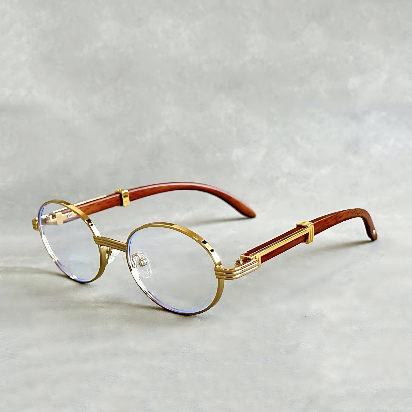 Daniel | Sunglasses Round Gold Frame Designer UV400 Protection