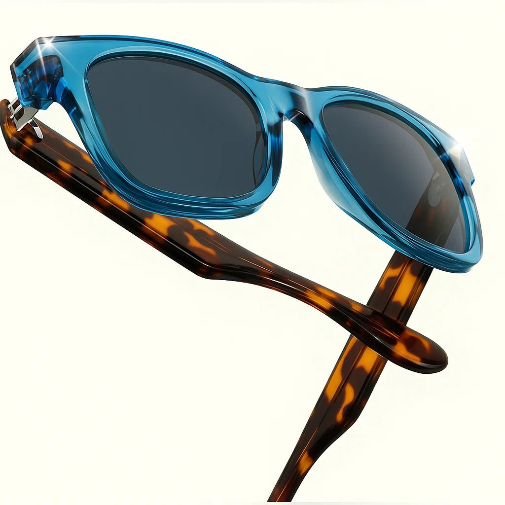 James | Sunglasses Square Tortoiseshell Acetate UV400 Protection