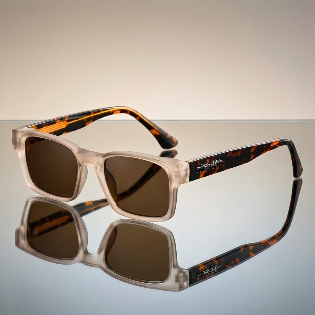 James | Sunglasses Square Tortoiseshell Acetate UV400 Protection