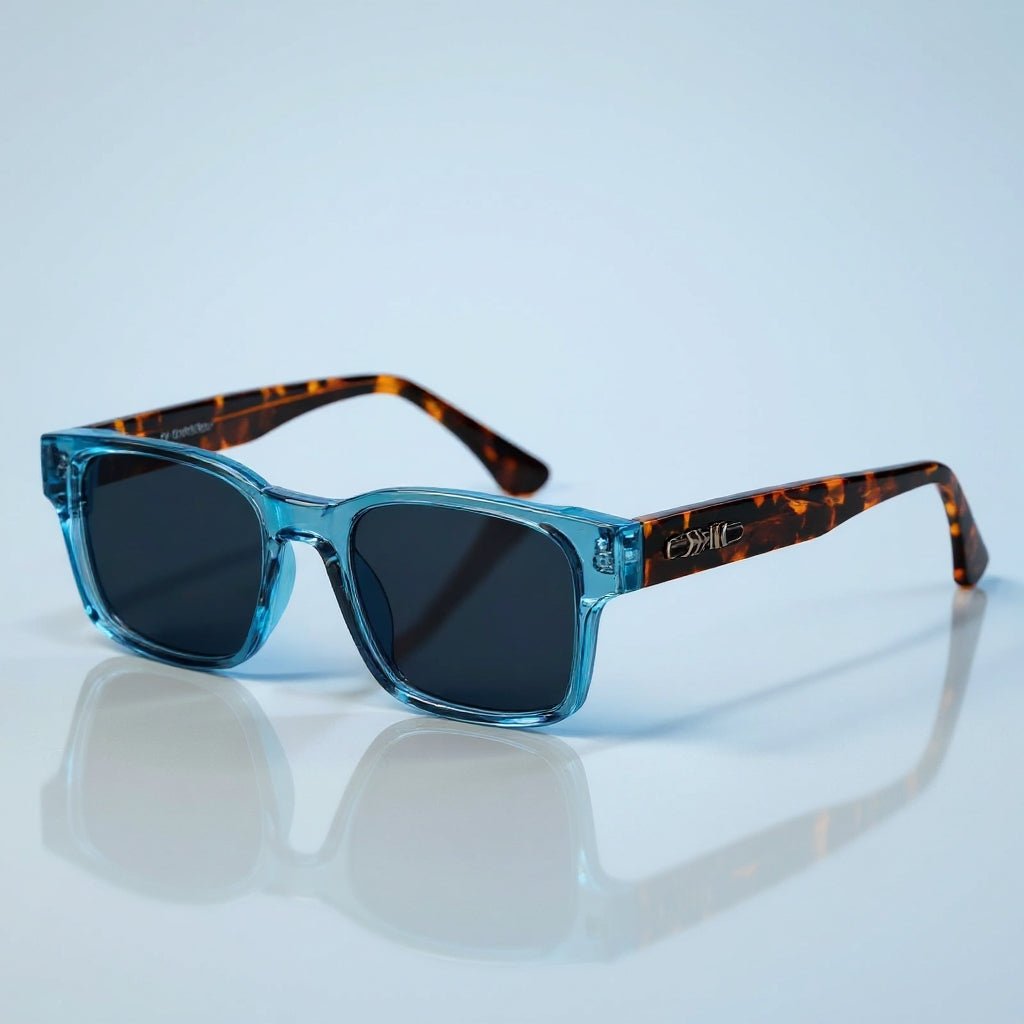 James | Sunglasses Square Tortoiseshell Acetate UV400 Protection