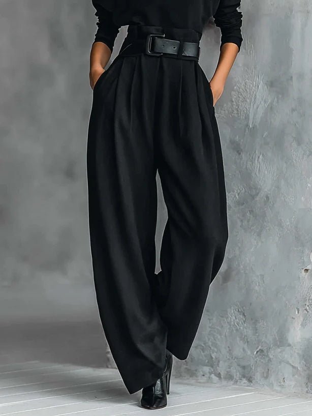 Luna | Turtleneck Jumpsuit Set Long Sleeve High Waist Belt
