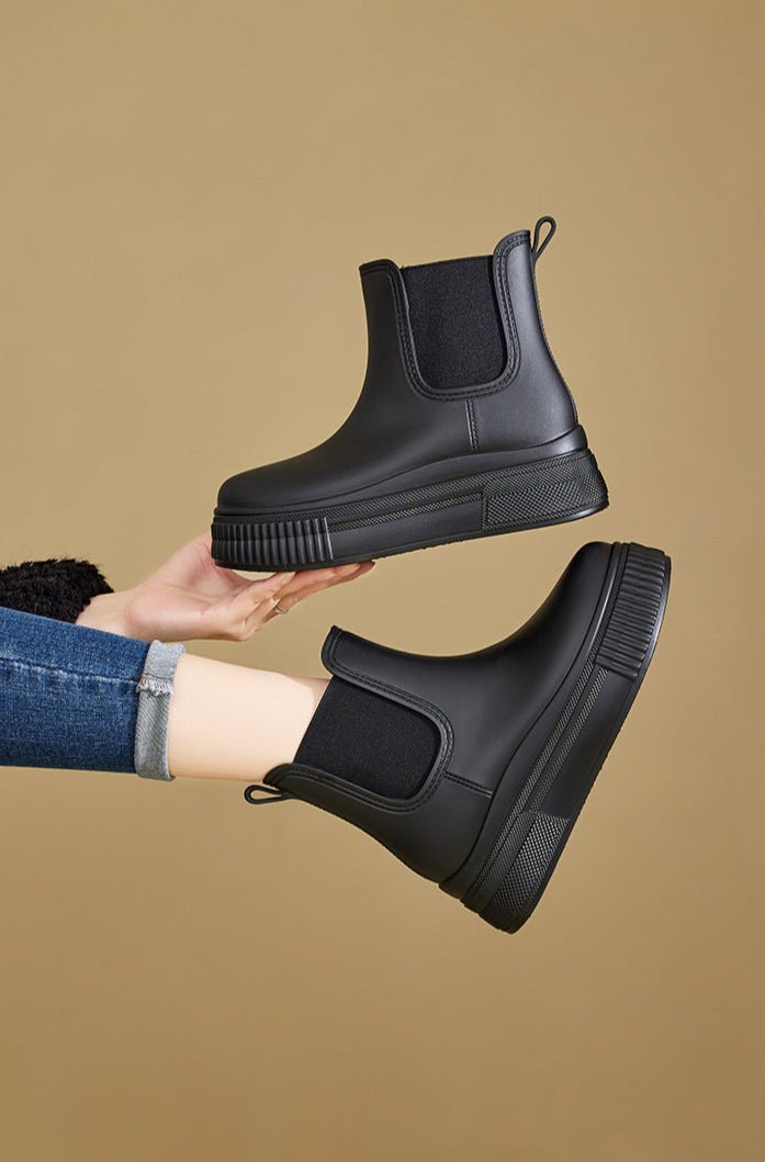 Olivia | Waterproof Boots Women's Chelsea Platform Rain Ankle