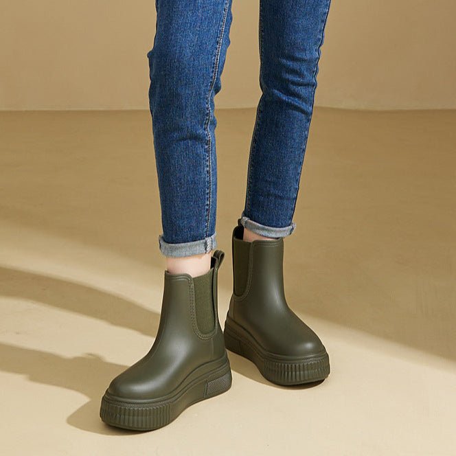 Olivia | Waterproof Boots Women's Chelsea Platform Rain Ankle