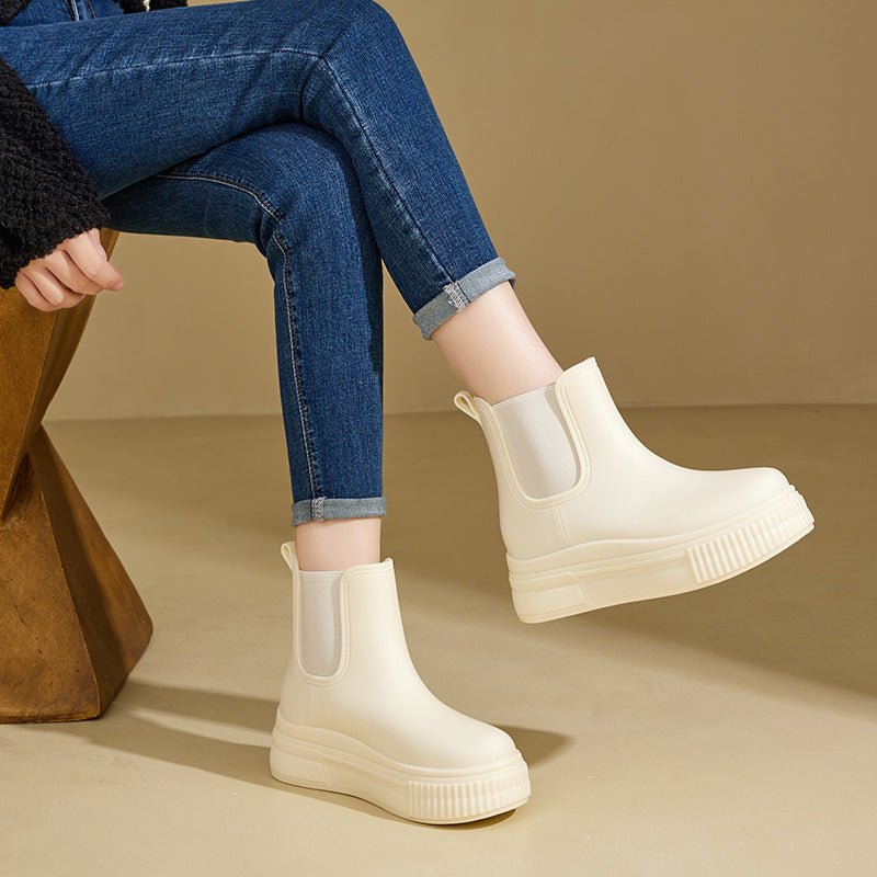 Olivia | Waterproof Boots Women's Chelsea Platform Rain Ankle