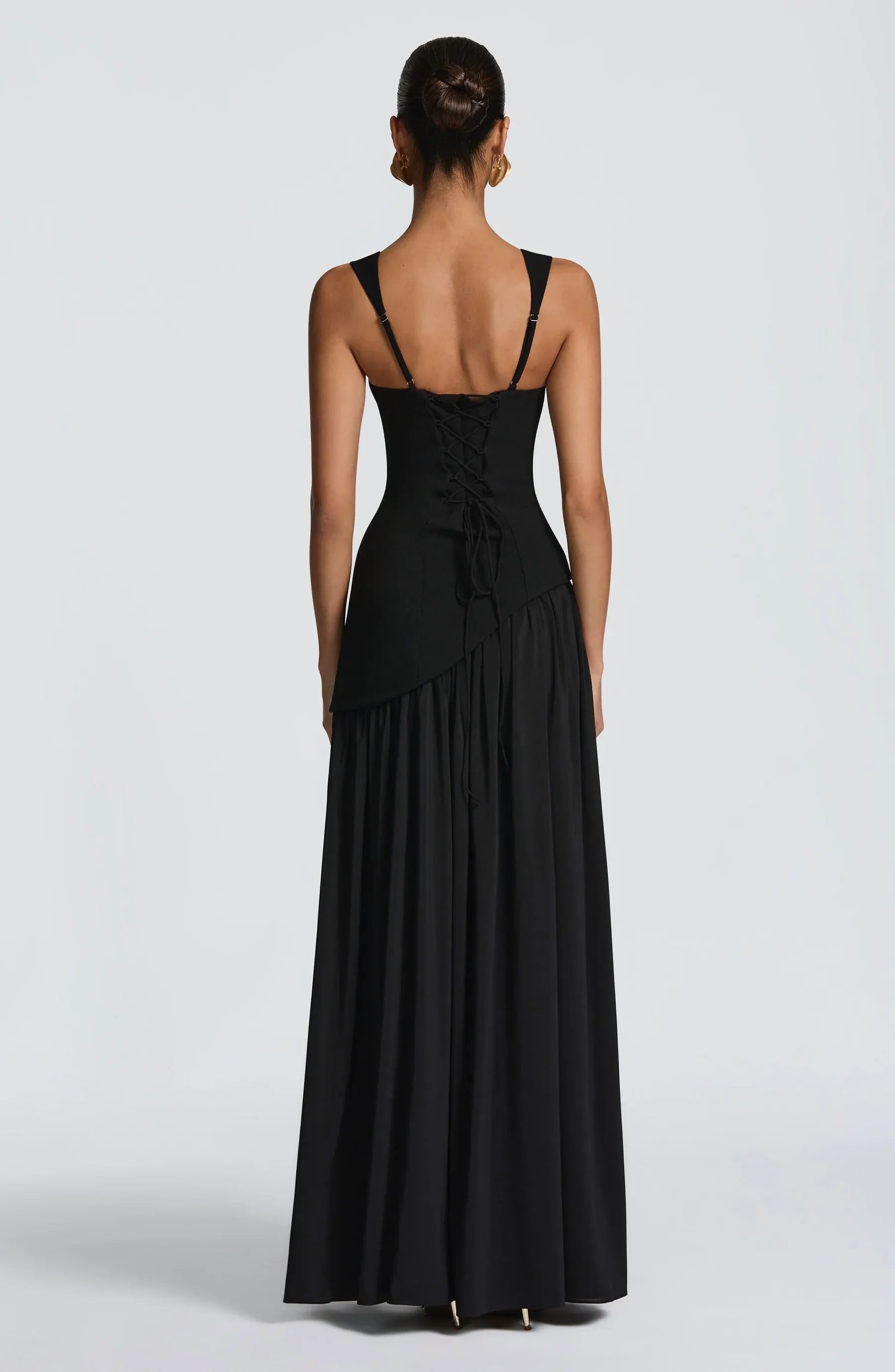 Isabella | Women's A-Line Sleeveless Fitted-Waist Maxi Dress