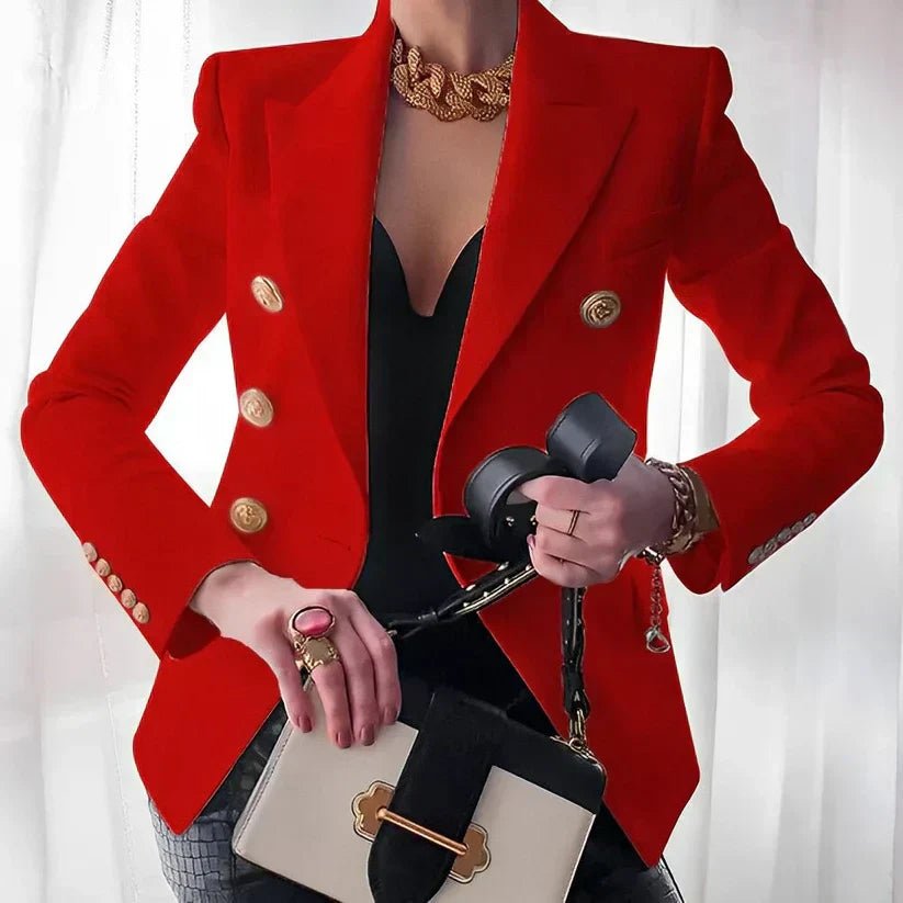 Grace | Women's Double-Breasted Blazer with Gold Buttons