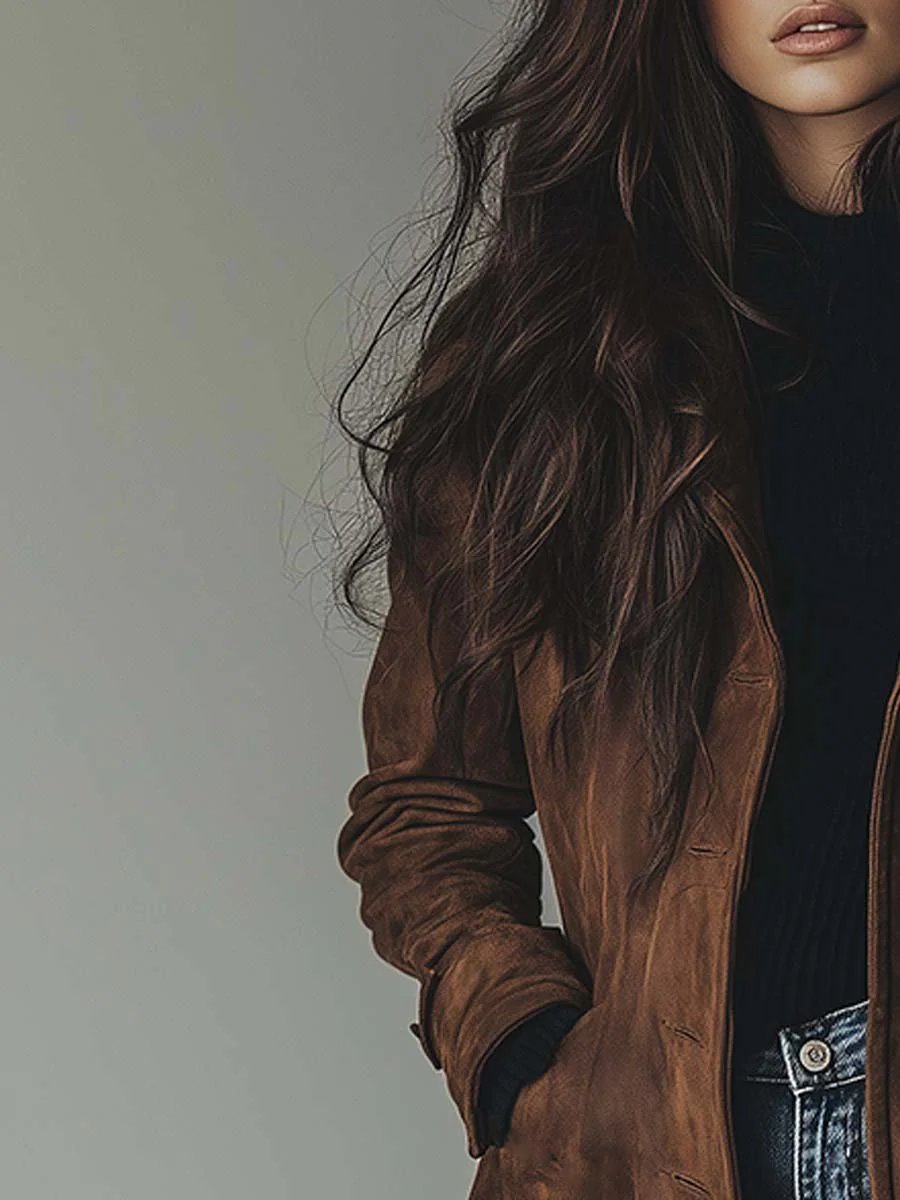Amelia | Women's Double-Breasted Trench Coat Classic Vintage Style