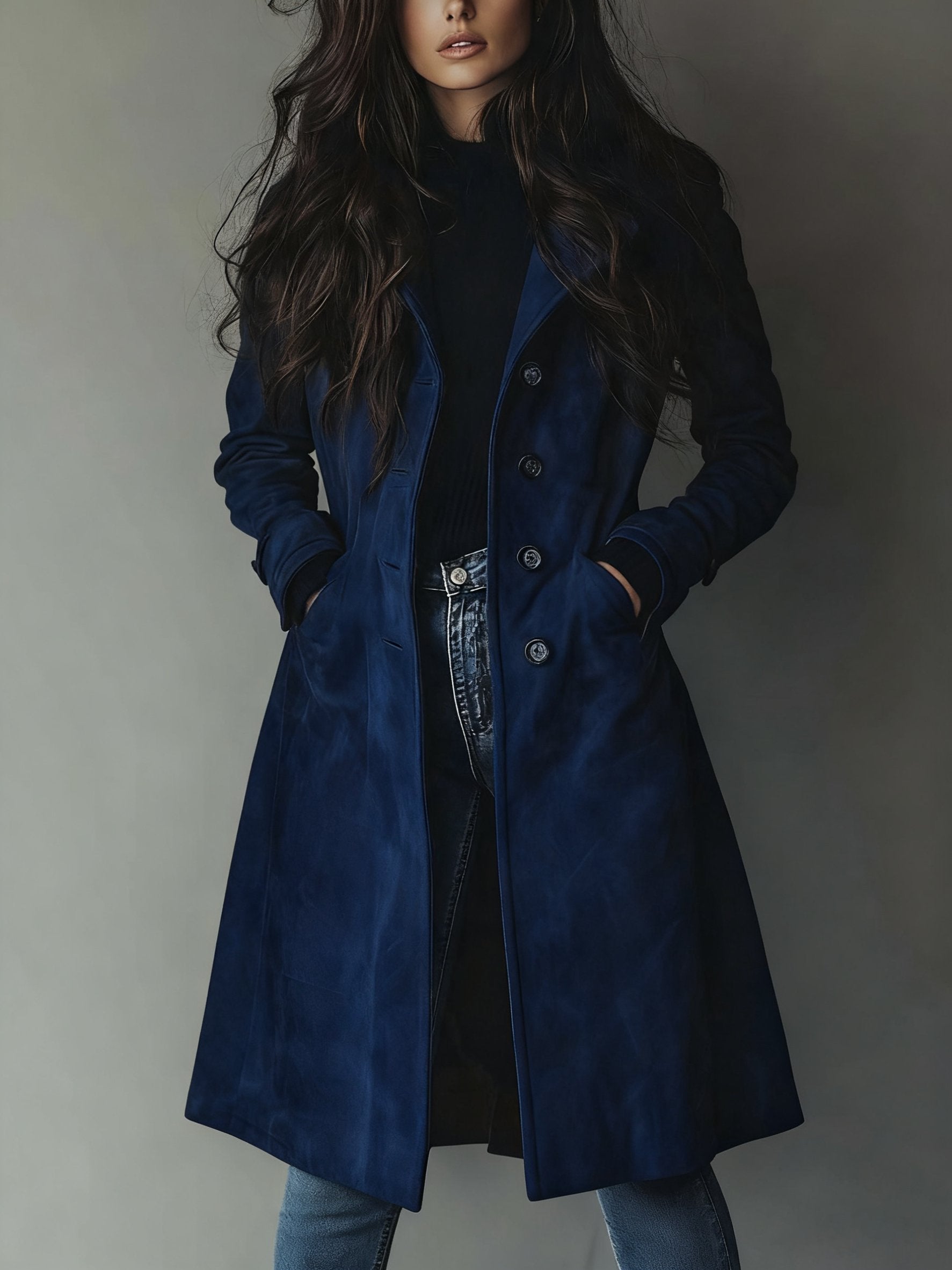 Amelia | Women's Double-Breasted Trench Coat Classic Vintage Style