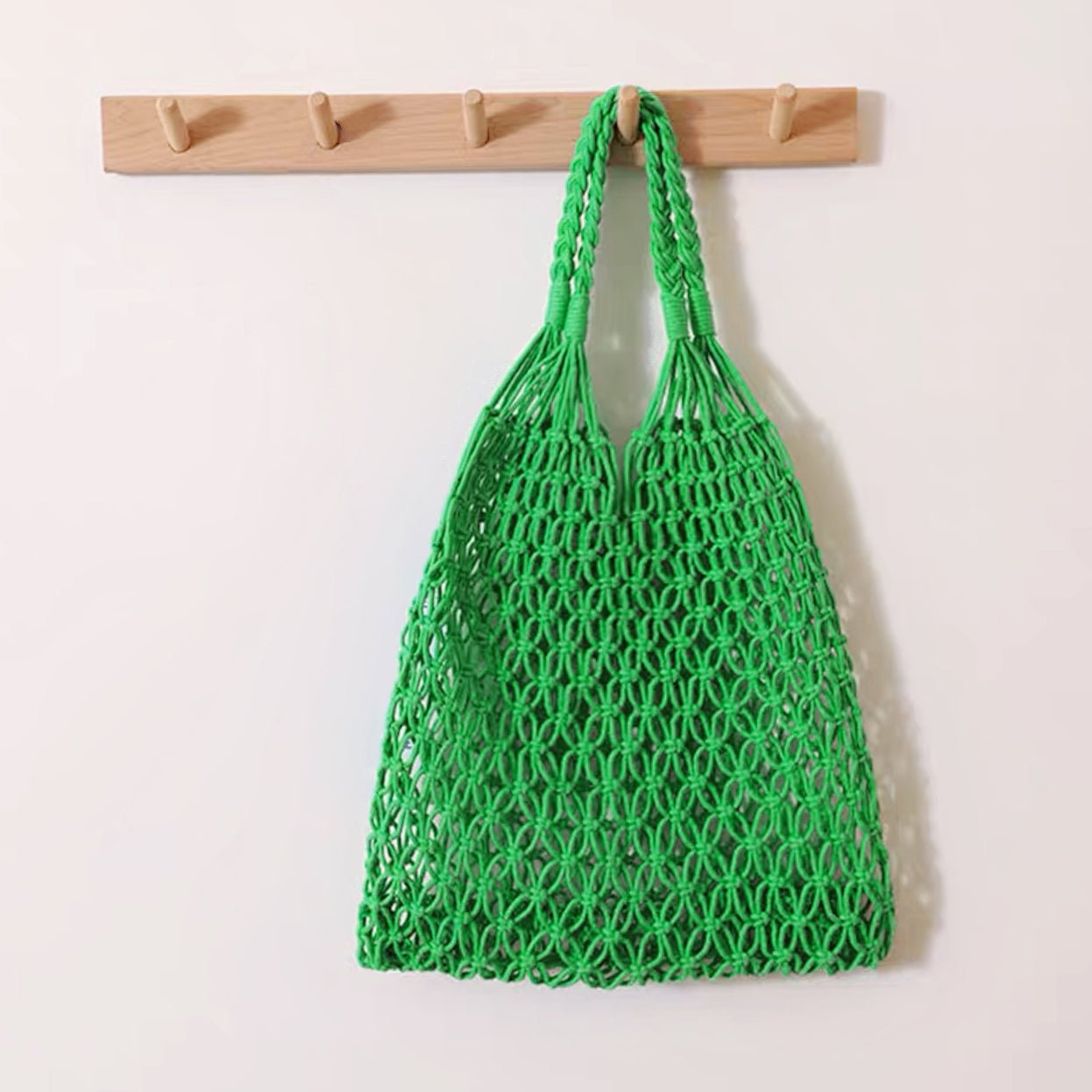 Grace | Women's Handmade Macrame Cotton Mesh Tote Bag
