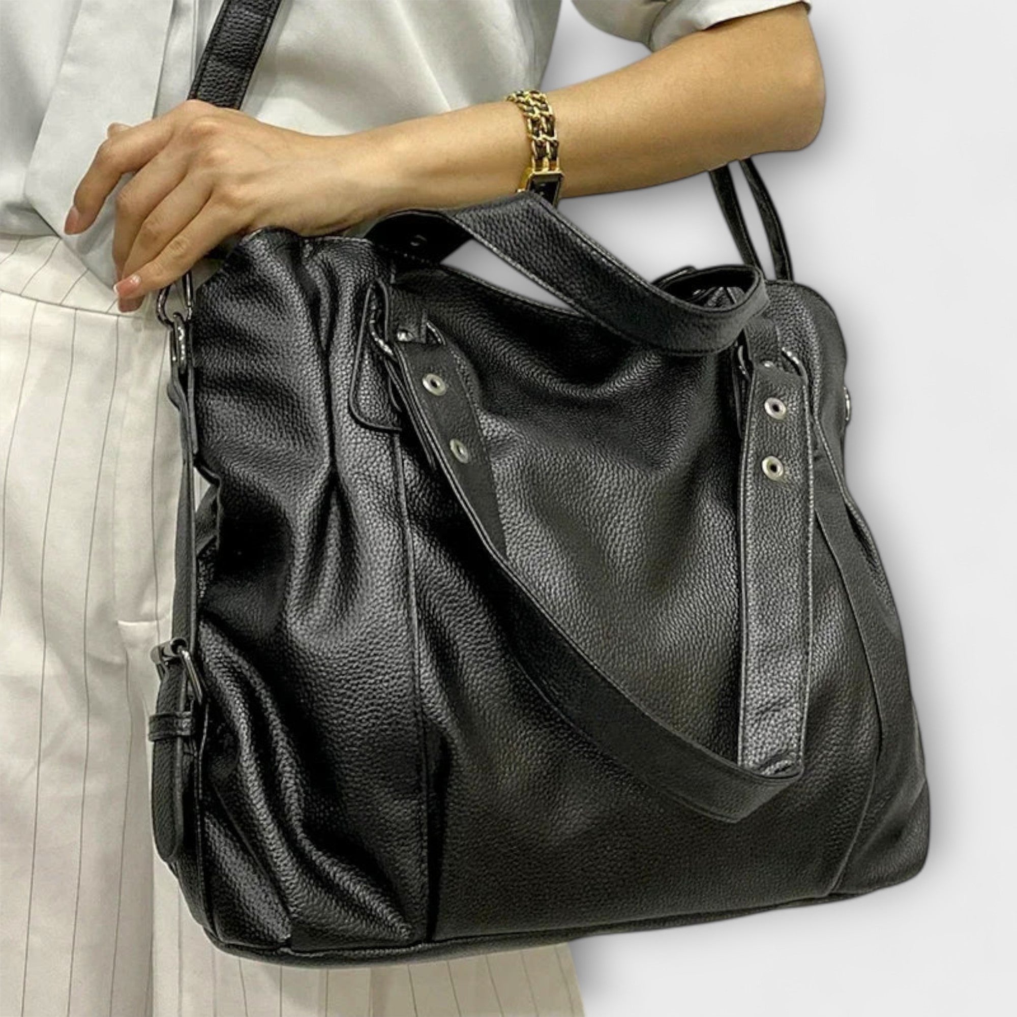 Emma | Women's Large Capacity Vegan Leather Shoulder Bag