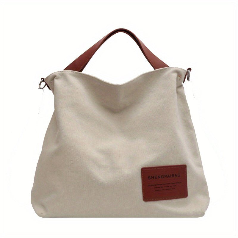 Layla | Women's Large Shoulder Canvas Tote Bag Adjustable Strap Hobo