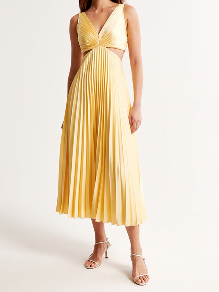 Scarlett | Women's Mother of the Bride Dress Pleated Cut-Out Maxi