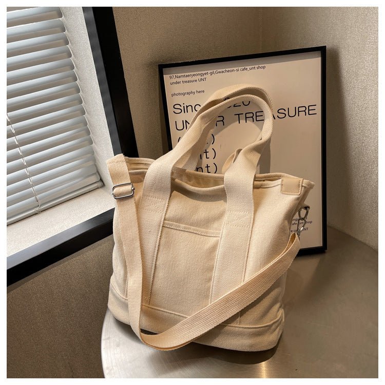 Amelia | Women's Multifunction Crossbody Canvas Tote Bag Adjustable Strap