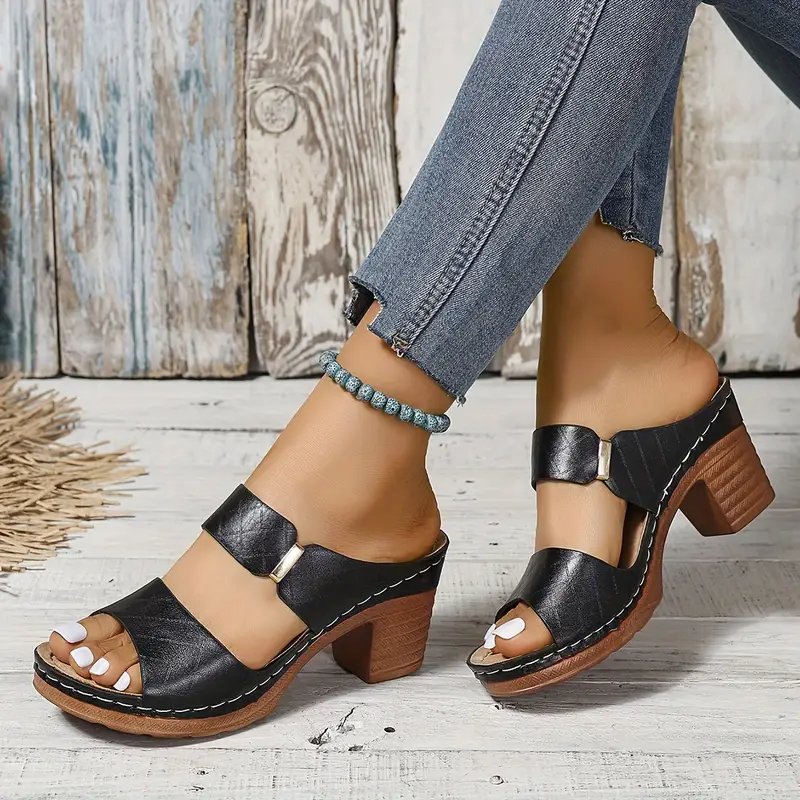 Emma | Women's Orthopedic Cushioned Block Heel Sandals