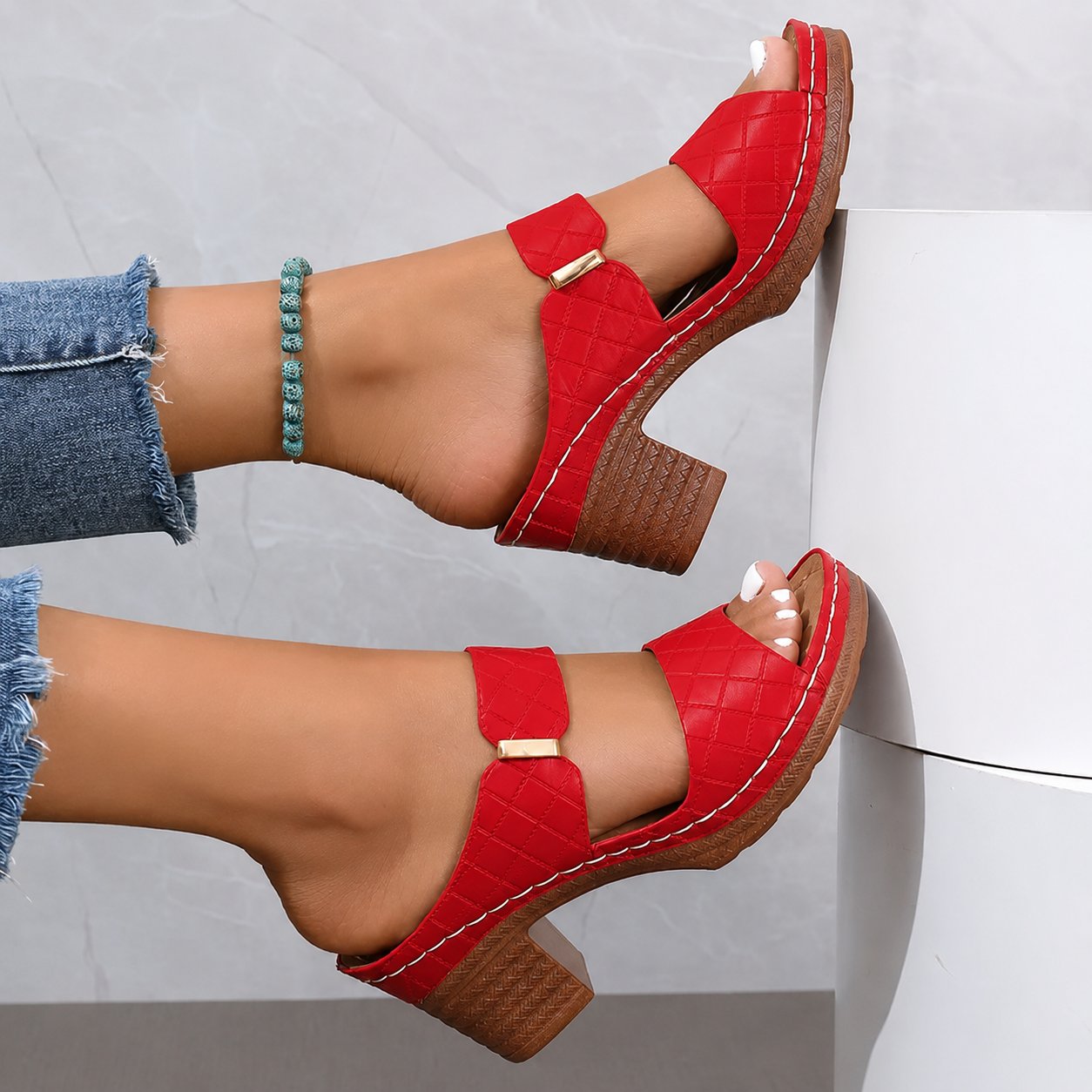 Emma | Women's Orthopedic Cushioned Block Heel Sandals