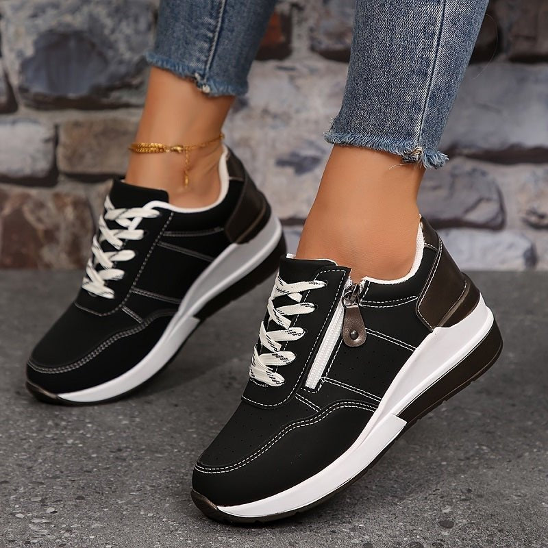 Luna | Women's Orthopedic Sneakers Low Cut Lace-Up Comfort Walking