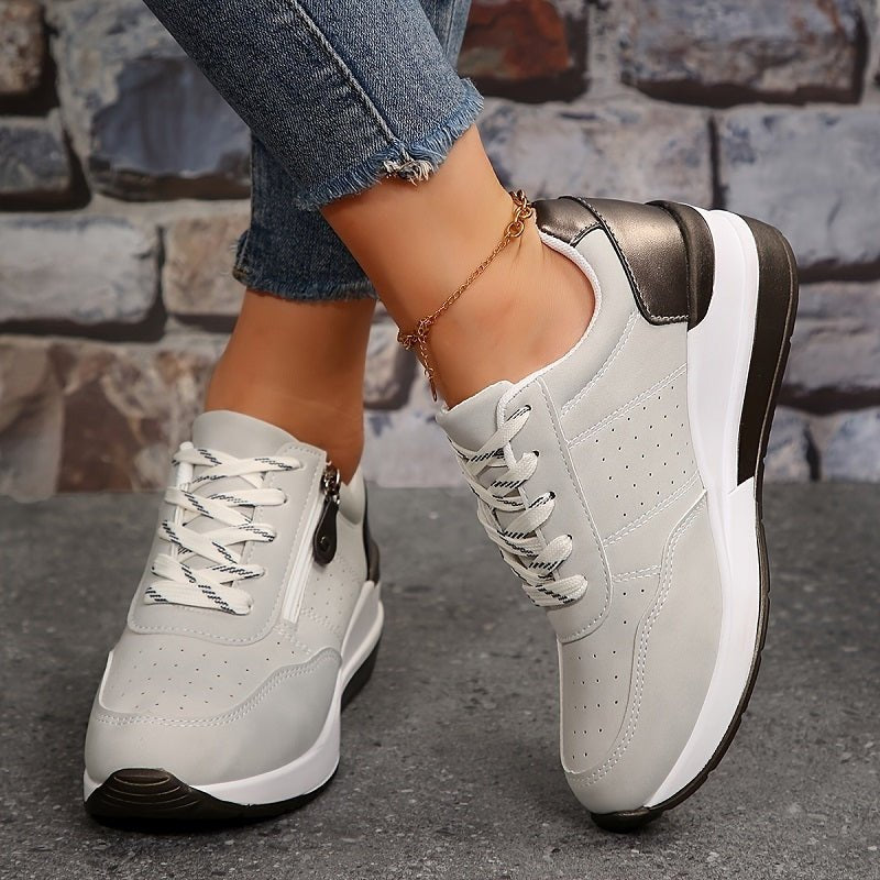 Luna | Women's Orthopedic Sneakers Low Cut Lace-Up Comfort Walking