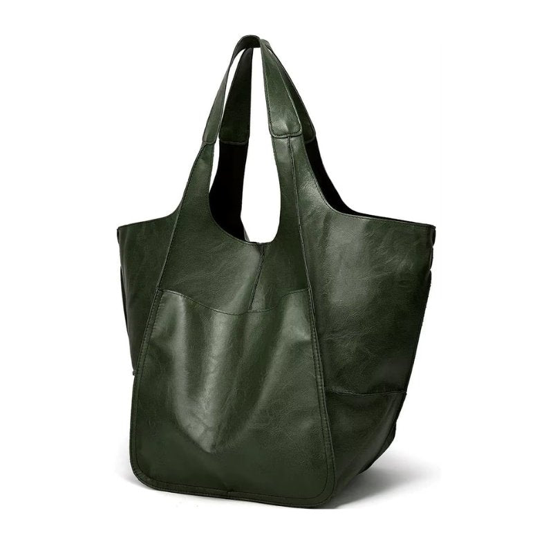 Harper | Women's Oversized Vegan Leather Magnetic Closure Tote Bag