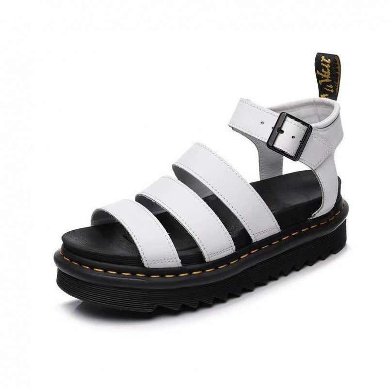 Eleanor | Women's Platform Strappy Comfortable Sandals Buckle Chunky Sole