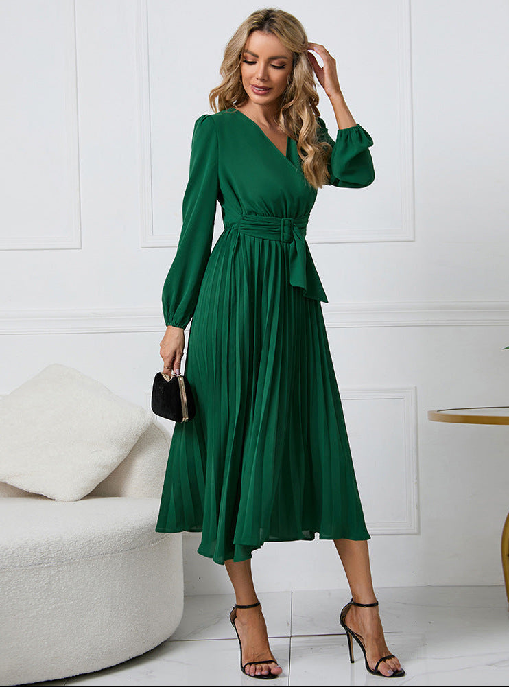 Grace | Women's Long Sleeve Midi Wedding Guest Dress