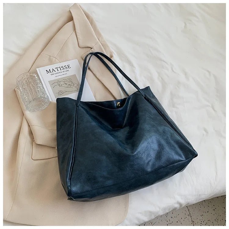 Scarlett | Women's Retro Large-Capacity PU Leather Shoulder Tote Bag