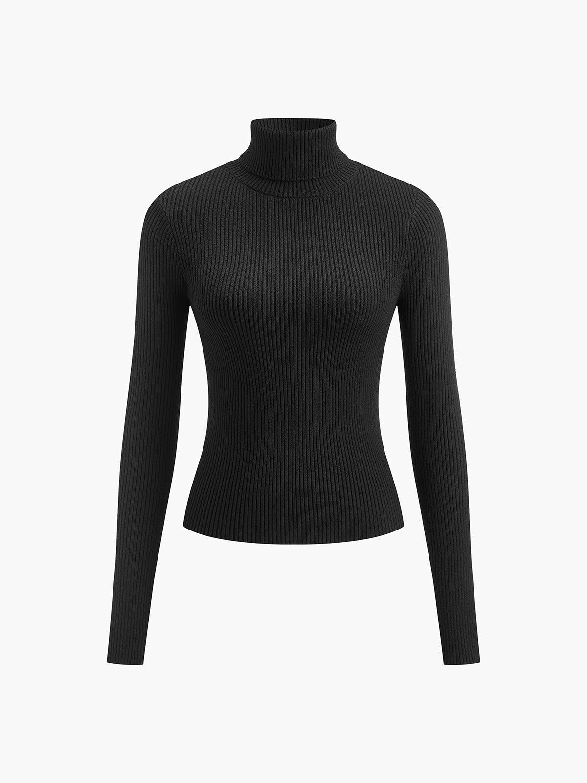 Scarlett | Women's Ribbed Turtleneck Lightweight Knit Sweater