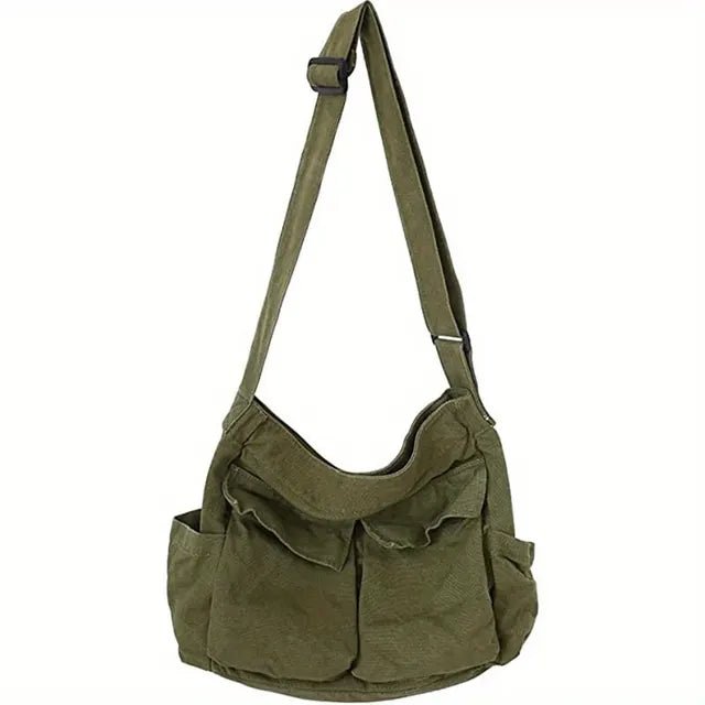 Scarlett | Women's Vintage Multi-Pocket Canvas Tote Bag Crossbody Shoulder Bag